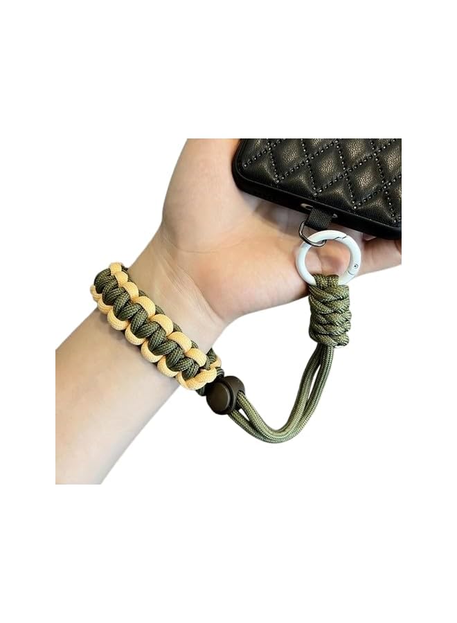 Green Tiger Adjustable Wrist Strap Phone Accessories for iPhone 17 Pro Max, iPhone 16 Pro Max, Samsung & Galaxy – Universal Wrist Rope with Keychain for Phones & Cameras - Image 1