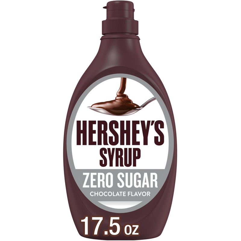 HERSHEY'S Zero Sugar Chocolate Syrup Bottle, 17.5 oz - Image 1
