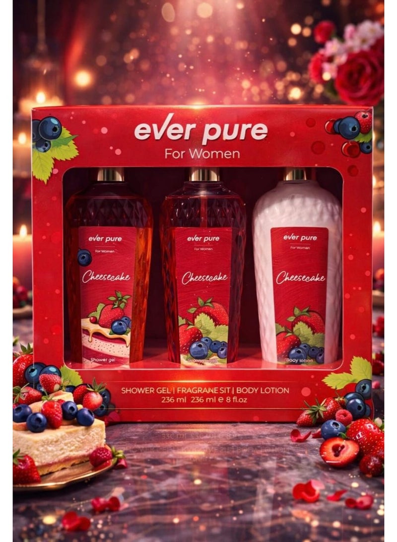 Cheesecake Shower Gel + Fragrance Mist + Body Lotion 236ML