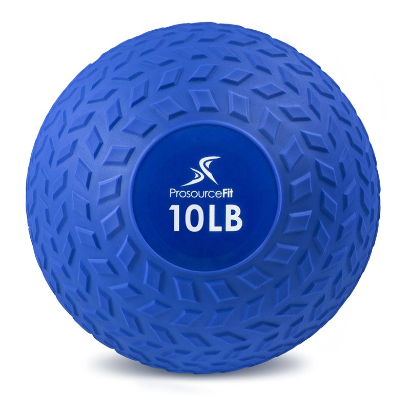 ProsourceFit Slam Medicine Balls 5 10 15 20 25 30 50lbs Smooth and Tread Textured Grip Dead Weight Balls for Strength and Conditioning Exercises Cardio and Core Workouts
