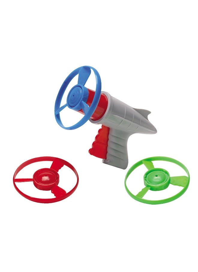Schylling - Schylling Lunar Launcher  Retro Launching Toy  Shoots Colorful Disks Horizontally and Vertically  Includes Launcher and Three Disks  Ages 6 and Up - Image 1