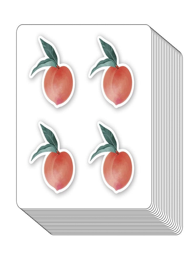 GUVSPTI Peach Fruit Stickers 1in for Scrapbooking, Arts, Craft, Kids DIY, Journals 80-Pack - Image 1