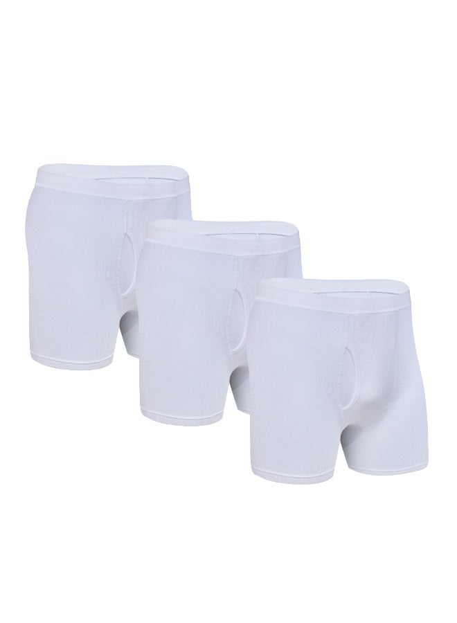John Gladstone John Gladstone Mens Shorts White 3 Pack  - Image 1