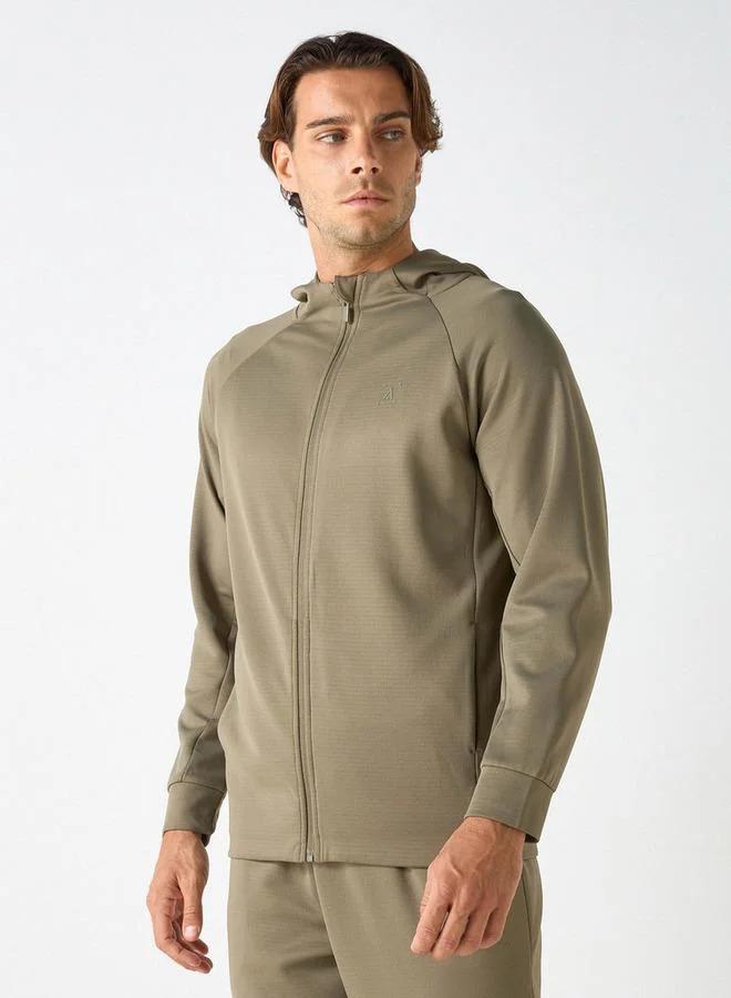 ADOT by Splash Zip Through Hoodie with Long Sleeves and Pockets