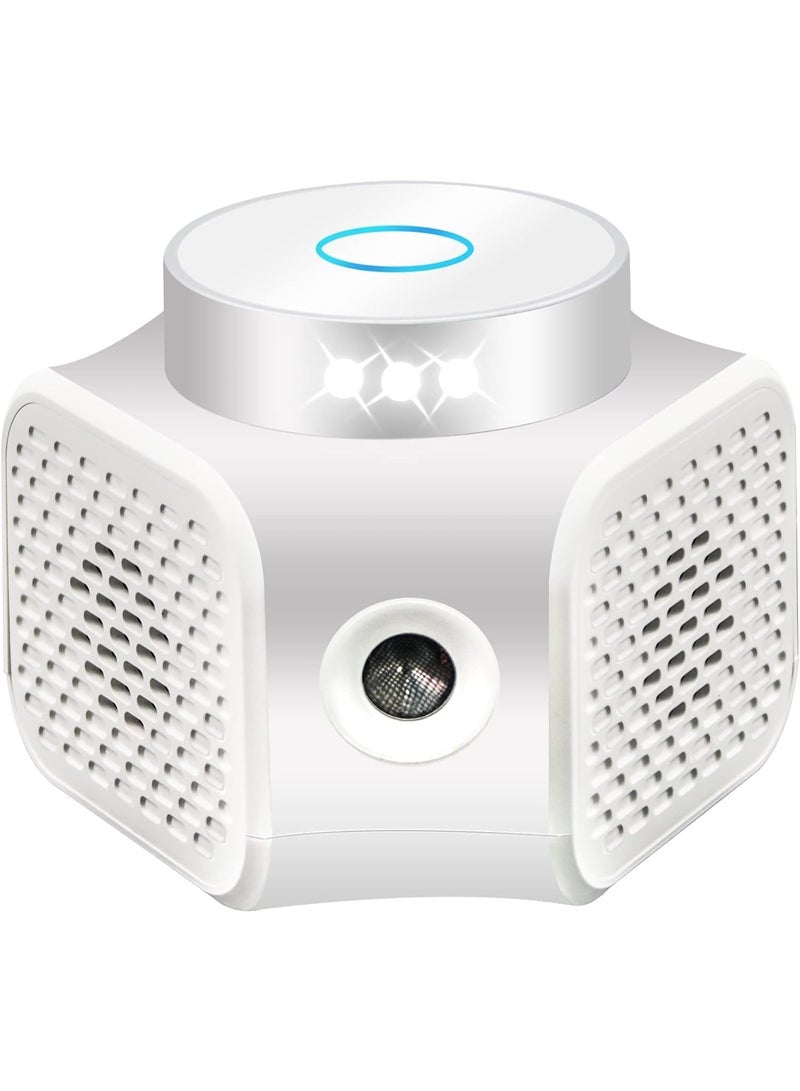 طارد آفات بالموجات فوق الصوتية، طارد للفئران، طارد للقوارض 4 في 1، طارد للفئران يعمل بالقابس، يصدر موجات فوق صوتية، للاستخدام الداخلي في العلية، المرآب، الطابق السفلي - Image 1