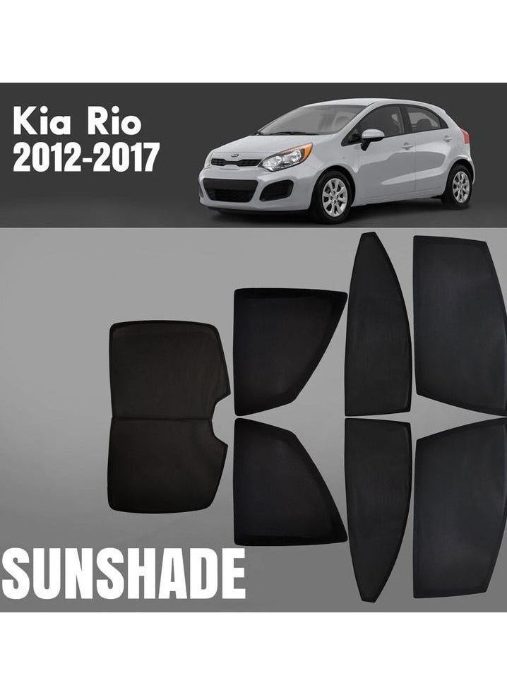 كيا - KIA RIO 2012 2017 مظلة سيارة عالية الجودة لجميع الجوانب من الأشعة فوق البنفسجية والحرارة والجوانب الأمامية والخلفية وظلال الشمس - Image 1