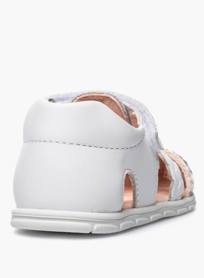 Pablosky Leather Comfort Sandals With Hook & Loop Closure - Image 3