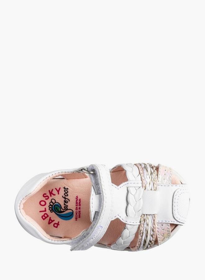 Pablosky Leather Comfort Sandals With Hook & Loop Closure - Image 4