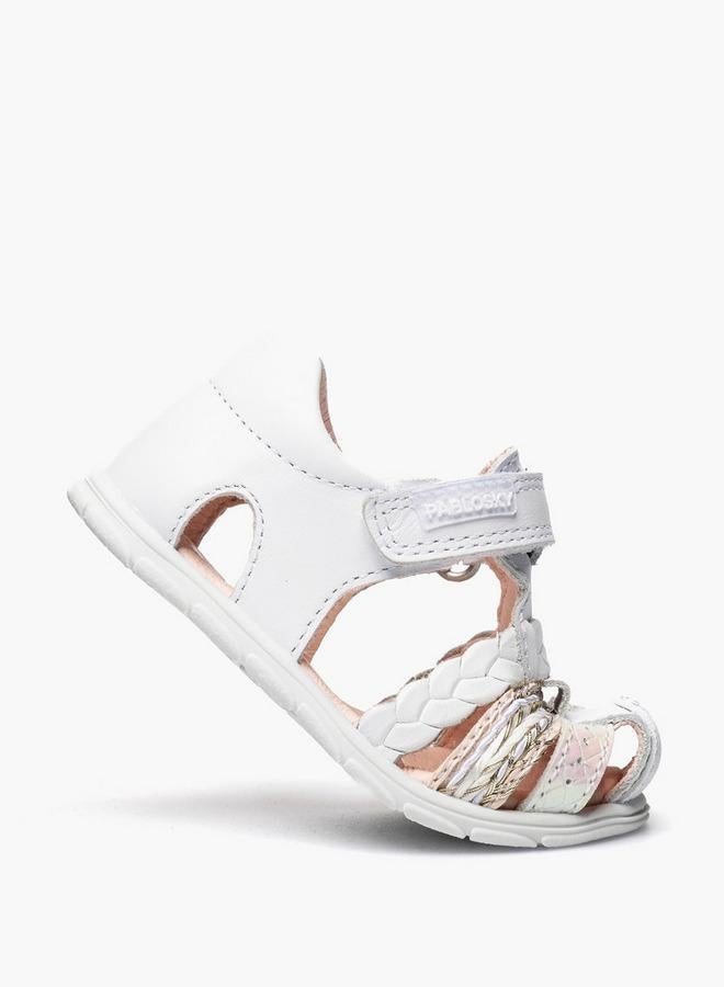Pablosky Leather Comfort Sandals With Hook & Loop Closure - Image 5
