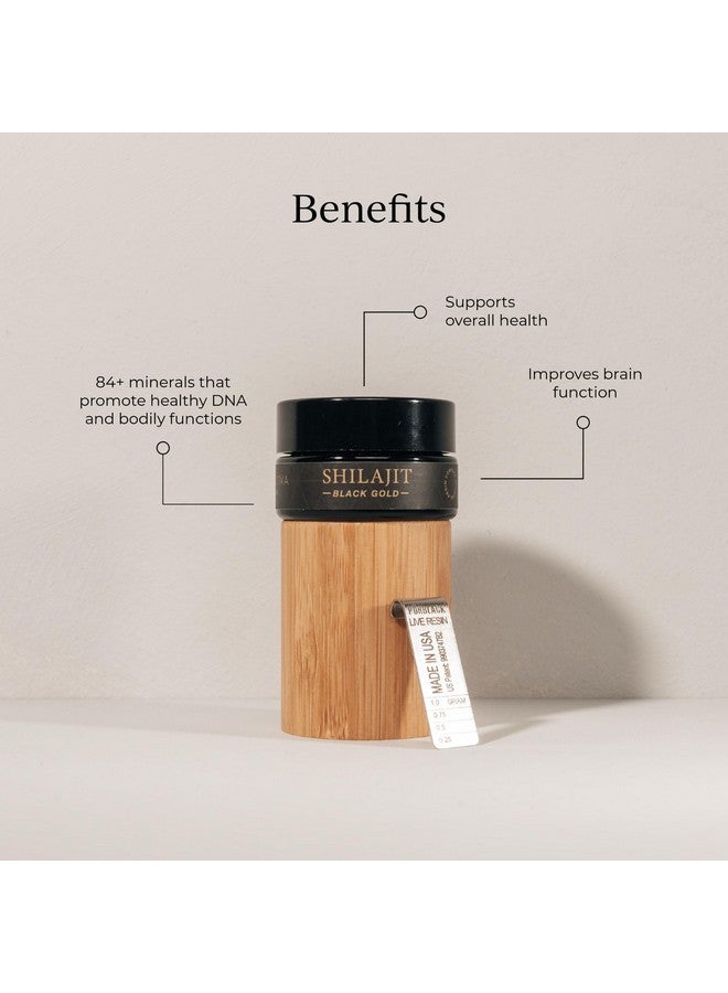 CYMBIOTIKA Pure Himalayan Shilajit Resin - High Potency Shilajit with Elemental Gold & Fulvic Acid - 84+ Trace Minerals for Energy, Focus, Immune & Digestive Support - Authentic Shilajit Resin - Image 2
