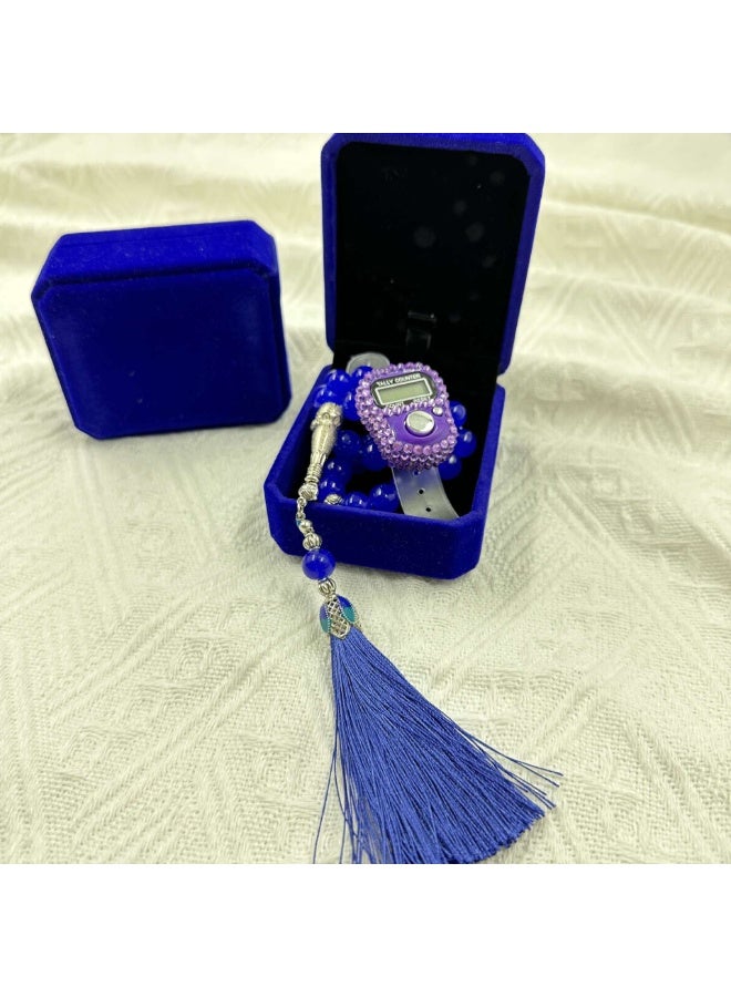 New Set Of 33 11 Centimeter Glass Prayer Beads Gift Box