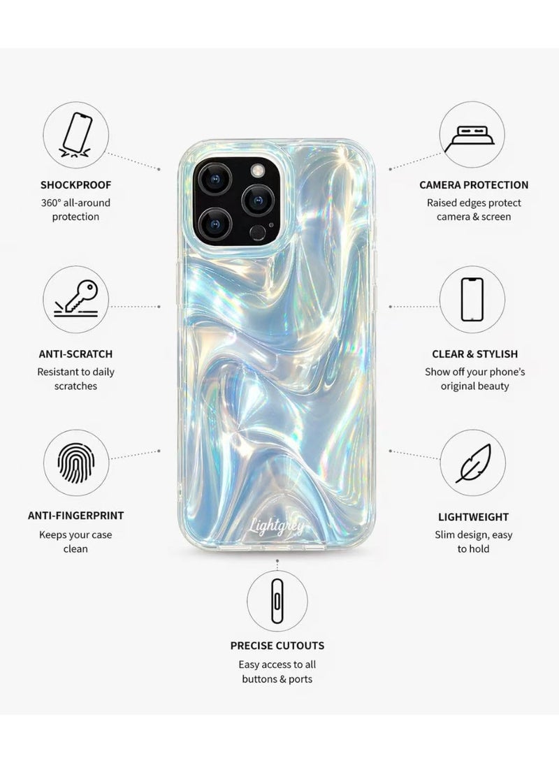 Ecosystem Luxury Case for iPhone 13 Pro Max Shockproof Protective Cover, Stylish Iridescent Design, Camera Protection, Lightweight Slim Case - Image 3