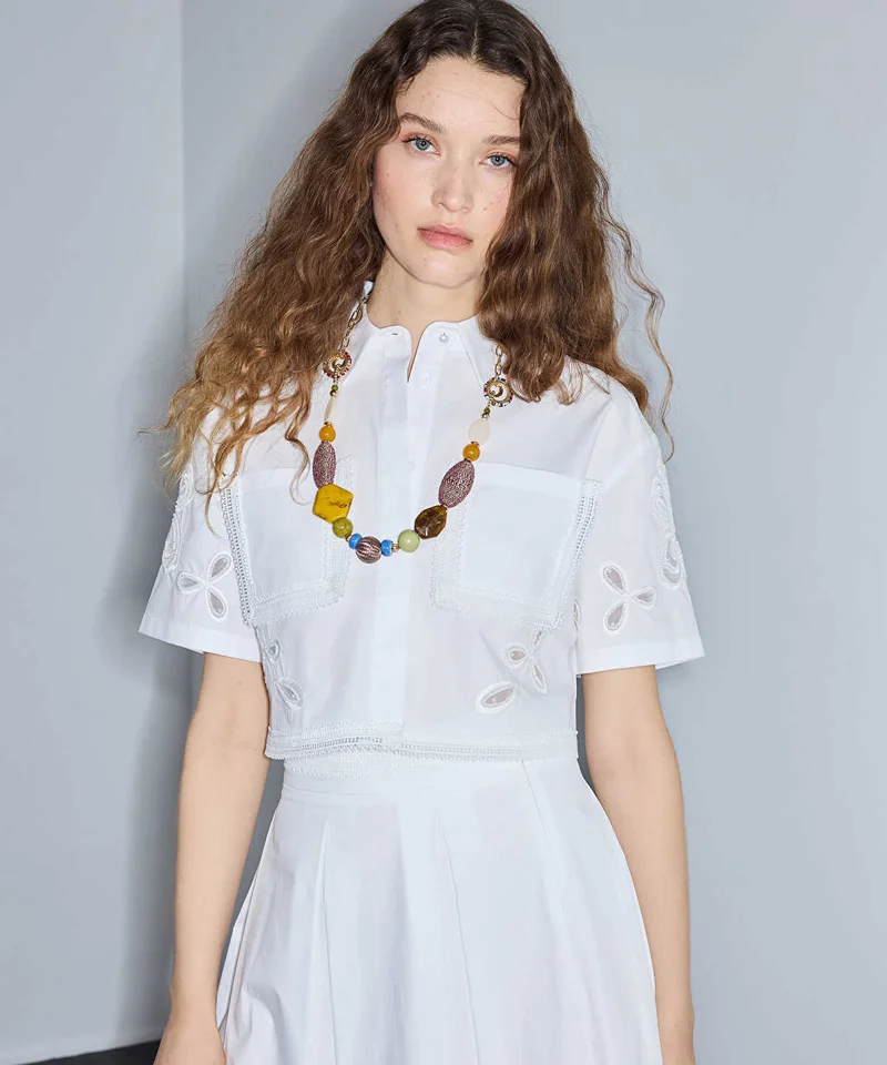 Ipekyol Beaded and Embroidered Shirt