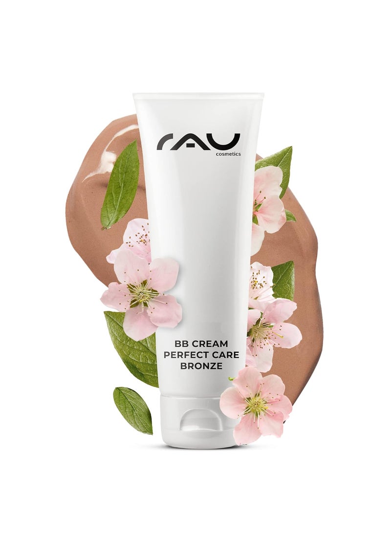 rau cosmetics RAU BB Cream Perfect Care Bronze SPF 12 255 Fl oz  Tinted day cream for a flawless even complexion  covering pimples  redness  high coverage  various shades Light Natural Medium Bronze 