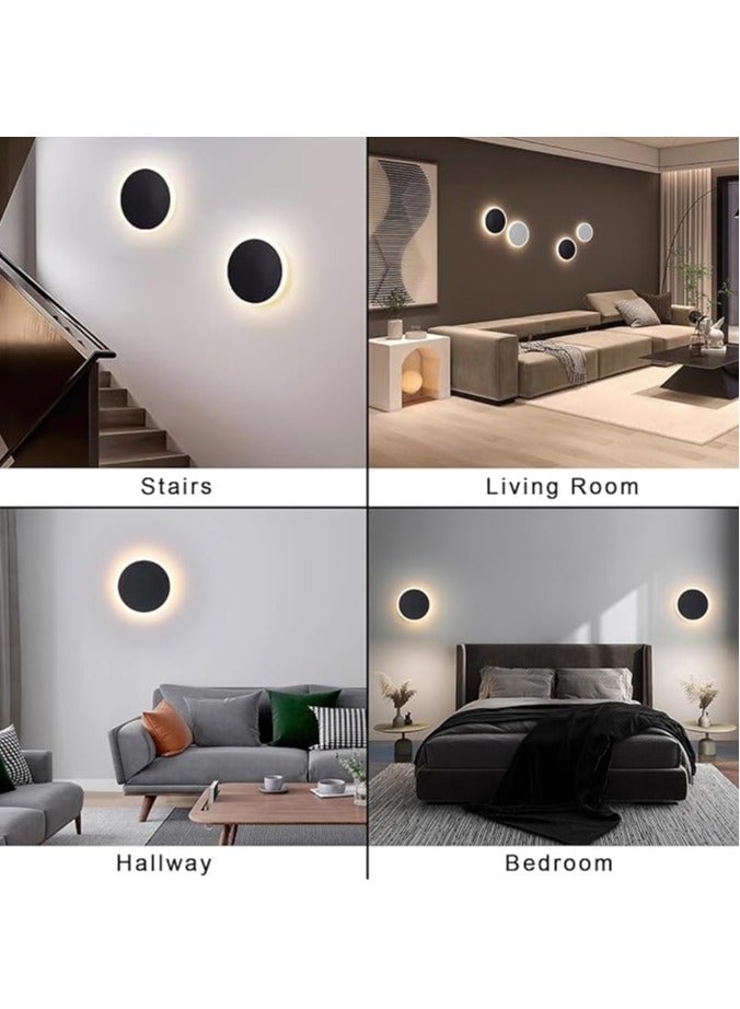 general Wall mounted LED lights, acrylic wall lights with 3 brightness levels, rechargeable batteries, magnetic touch controls, bedside tables, wardrobes, round lights for living room - Image 4