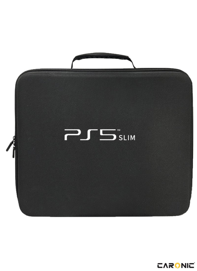 CARONIC Storage Bag For PS5 Slim Console Carrying Case Compatible For Playstation 5 Slim  - Image 1