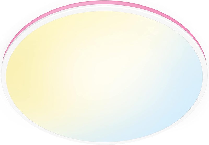 Wiz Colour Arca Smart Connected WiFi Dual Zone Ceiling Light. [White] App Control for Indoor Home Lighting, Livingroom and Bedroom - Image 1