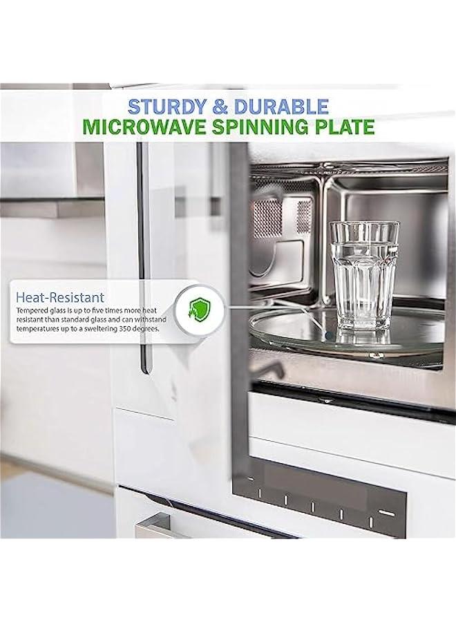 رينكس طق زجاجي ديل للميكروويف مقاس 315 سم م جودير، صيية دائرية متية للميكروويف، صيية ميكروويف ديلة لجي اي وسامسوج وماجيك شيف، امة للاستخدام في غسالة الصحو - Image 3