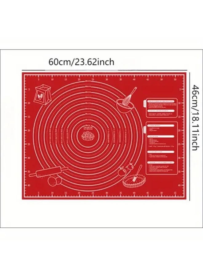 Pink Extra Large Non Stick Pastry Mat For Baking Dough Rolling Countertop Protection - Image 3