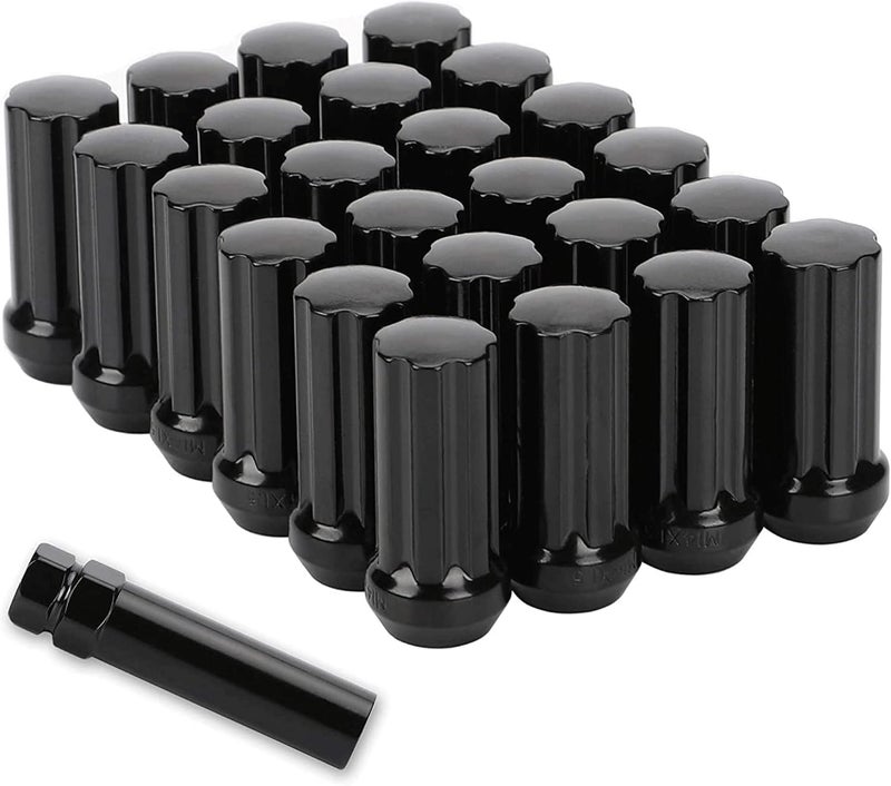 Richeer 24x Black M14x1.5 Lug Nut Set - Image 1
