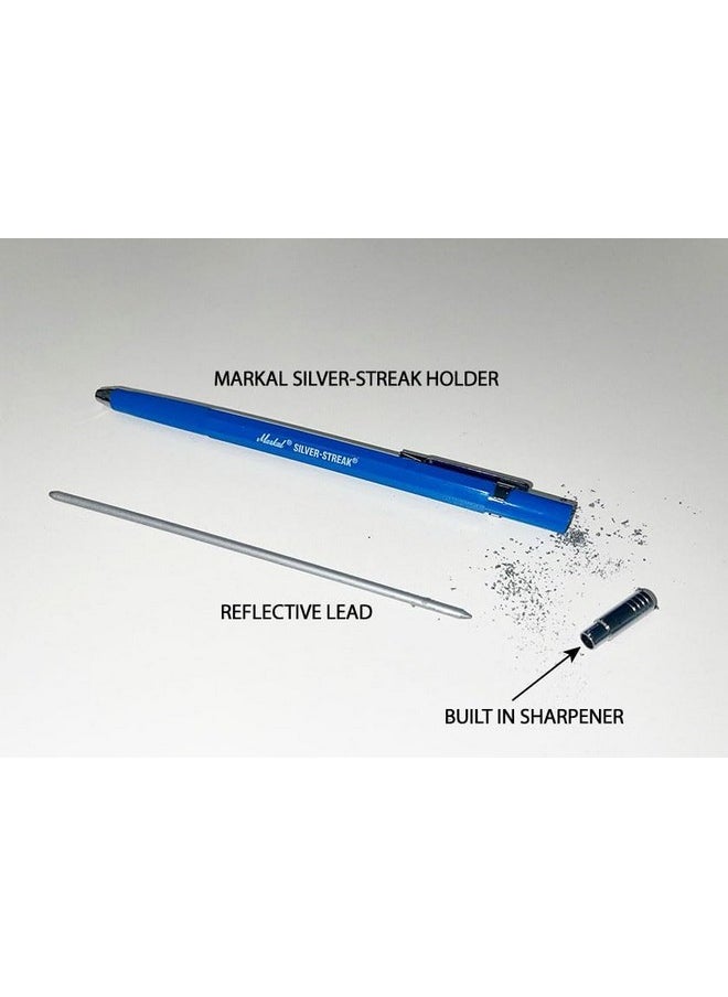 96006 - Markal Silver-Streak Holder With 1 Reflective Lead, Built-In Sharpener, 1 Click Advance -Ideal For Metal Layout & Fabrication Work - pzsku/Z054744C2D5261D90C01DZ/45/_/1731928127/c561fecc-7131-4a95-b6e0-dd204598ca4f