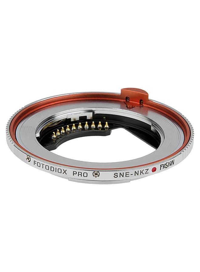 Fotodiox Pro Fusion Adapter, Smart AF Adapter - Compatible with Sony Alpha E-Mount Mirrorless Lenses to Nikon Z-Mount Mirrorless Full Frame Cameras with Full Automated Functions - Image 1