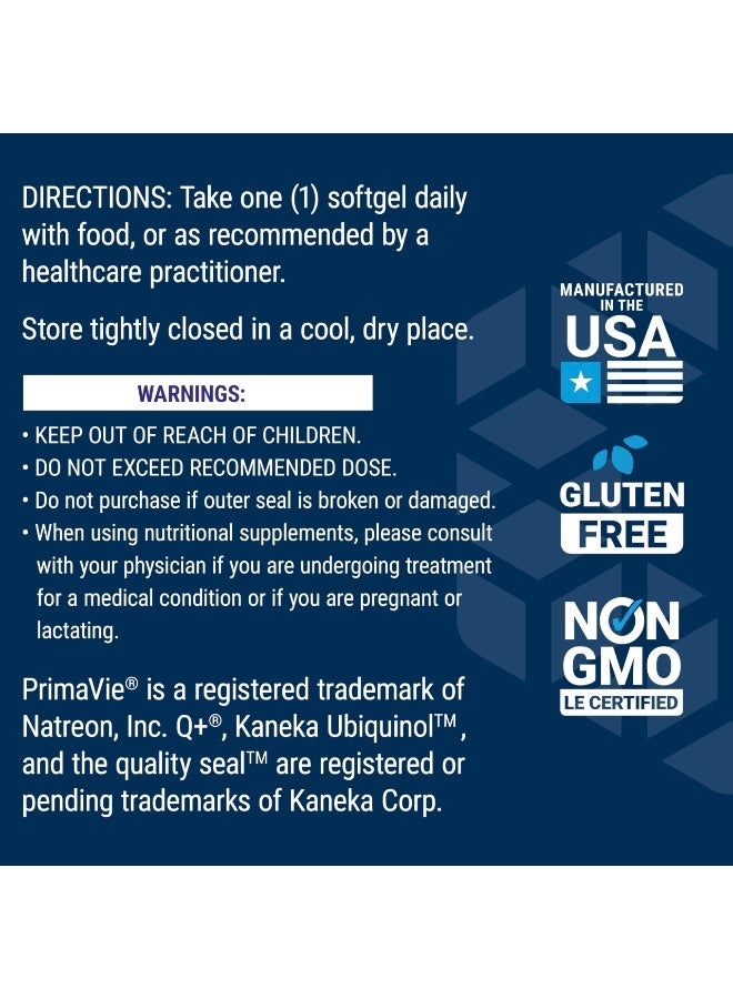 لايف إكستنشن يوبيكوينول CoQ10 بتركيز 100 ملغ من Life Extension – مكمل غذائي بامتصاص معزز – غير معدل وراثيًا وخالٍ من الغلوتين – 30 كبسولة هلامية - Image 4