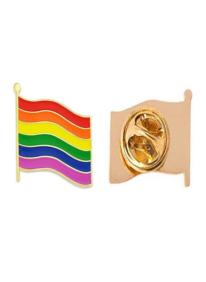 Leonardi Metal Lapel Pin/Brooch For Mens | Suit | Formal | Metal | Alloy | Packaging - Wooden Box | Size - Standard | Colour - Flag Multi | Pack of 1 | - Image 2