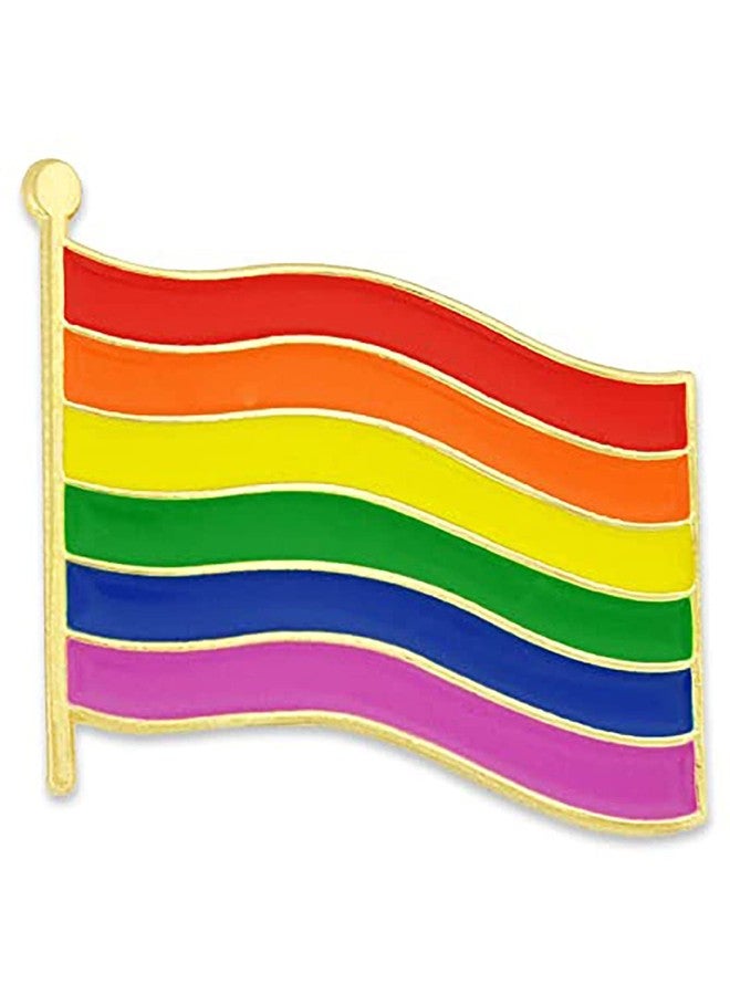 Leonardi Metal Lapel Pin/Brooch For Mens | Suit | Formal | Metal | Alloy | Packaging - Wooden Box | Size - Standard | Colour - Flag Multi | Pack of 1 | - Image 1