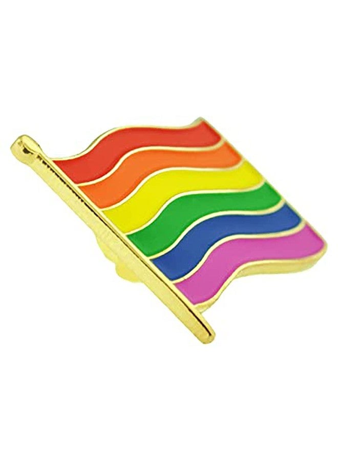 Leonardi Metal Lapel Pin/Brooch For Mens | Suit | Formal | Metal | Alloy | Packaging - Wooden Box | Size - Standard | Colour - Flag Multi | Pack of 1 | - Image 3