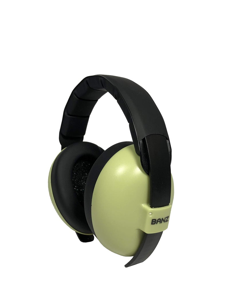 Banz Baby Banz Earmuffs Infant Hearing Protection â€“ Ages 0-2+ Years â€“ THE BEST EARMUFFS FOR BABIES & TODDLERS â€“ Industry Leading Noise Reduction Rating â€“ Soft & Comfortable â€“ Baby Ear Protection Leaf Green - Image 4