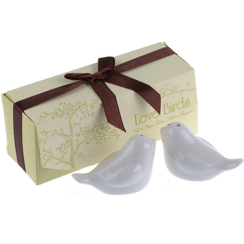 YMULAS 20 Sets 40 pcs Wedding Favor Love Bird Salt and Pepper Shaker Set Party Gift with Package Box