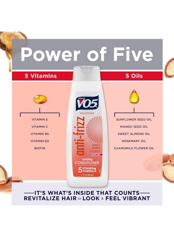 VO5 O5 Solutions Antifrizz Conditioner 11 Fl Oz Help Tame And Smooth Unruly Hair Giving You A Sleek Beautiful Look - Image 5