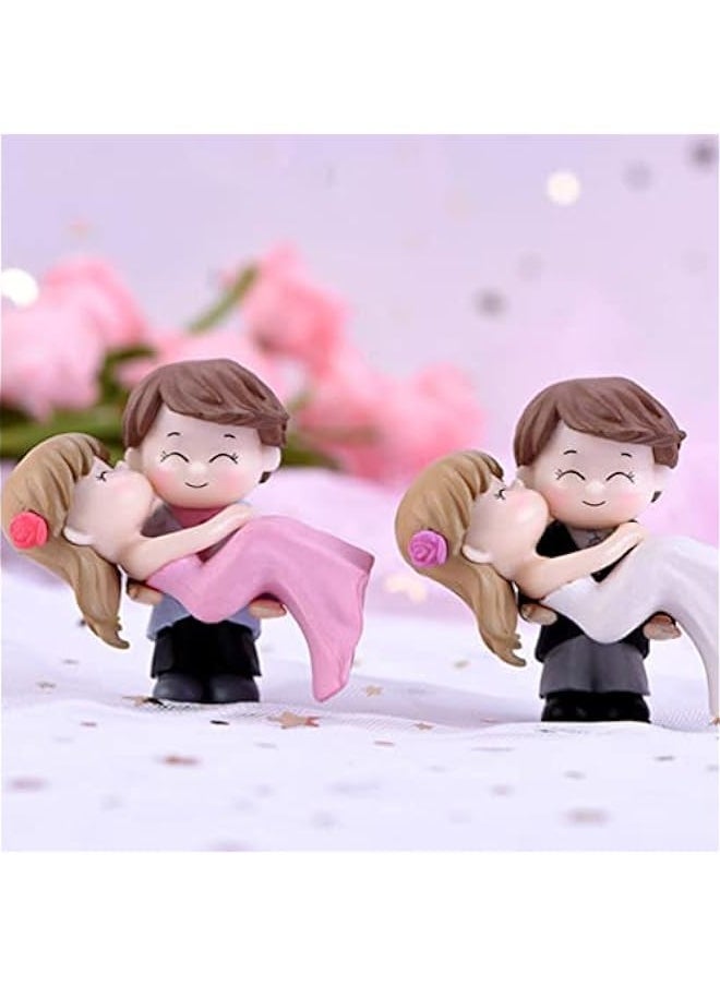 Generic Cake Ornament Wedding, Groom and Bride Couple Figures Resin Decoration for Wedding Engagement Bridal Shower Ornament 2pcs Wedding Decor  - Image 2