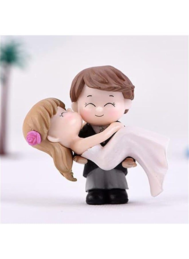 Generic Cake Ornament Wedding, Groom and Bride Couple Figures Resin Decoration for Wedding Engagement Bridal Shower Ornament 2pcs Wedding Decor  - Image 3
