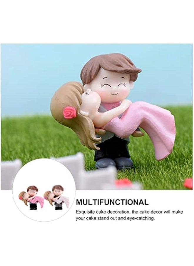 Generic Cake Ornament Wedding, Groom and Bride Couple Figures Resin Decoration for Wedding Engagement Bridal Shower Ornament 2pcs Wedding Decor  - Image 5