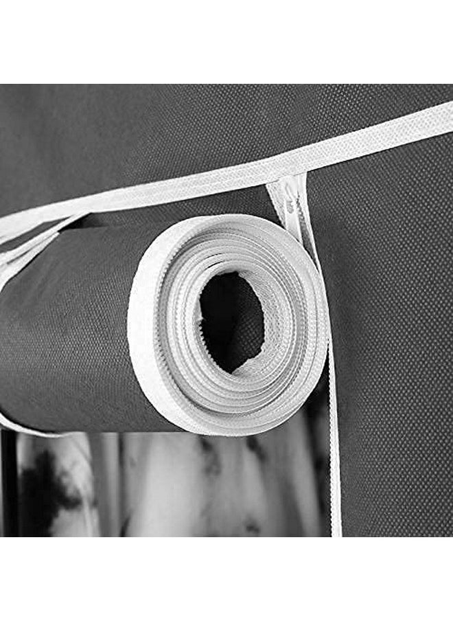 GTC GTC® 4+2 Layer Collapsible Wardrobe for Clothes with Side Pocket 7800-1 (Non Woven Fabric, 84x42.5x166CM, Grey)  - Image 5