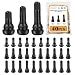zDwfDc 40PCS Tire Valve Stems TR412414 Tubeless Valve Stem Rubber Snap Valve Stem Black Standard Length Replacement for Tubeless Rim Holes for Automotive Tires for Standard Vehicle Tires DD00840 - Image 2