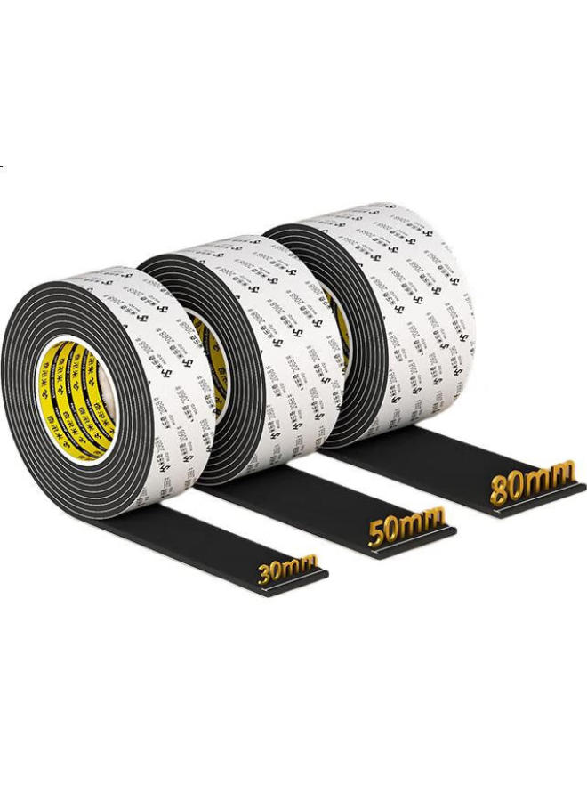 Miloch Milaiqi Eva2068 Single-Sided Foam Tape Bed Board, Table And Chair Anti-Noise Reduction, Soundproofing, Shock-Absorbing, Self-Adhesive Backing, Non-Deforming, 80Mm Wide * 5 Meters Long [3Mm Thick], 2 Rolls - Image 1