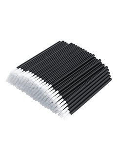 g2plus Disposable Nail Brushes100Pcs Disposable Lip Brush Applicators Lip Brushes Lipstick Lip Gloss Wands For Makeup Pyo Cookie Paint Brushes (Black)  - Image 1