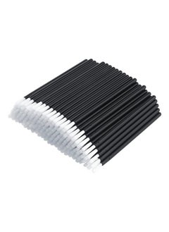 g2plus Disposable Nail Brushes100Pcs Disposable Lip Brush Applicators Lip Brushes Lipstick Lip Gloss Wands For Makeup Pyo Cookie Paint Brushes (Black)  - Image 2
