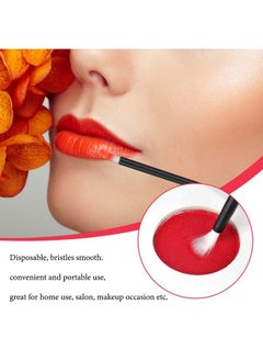 g2plus Disposable Nail Brushes100Pcs Disposable Lip Brush Applicators Lip Brushes Lipstick Lip Gloss Wands For Makeup Pyo Cookie Paint Brushes (Black)  - Image 4