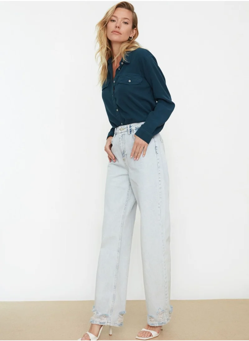 trendyol High Waist Wide Leg Jeans