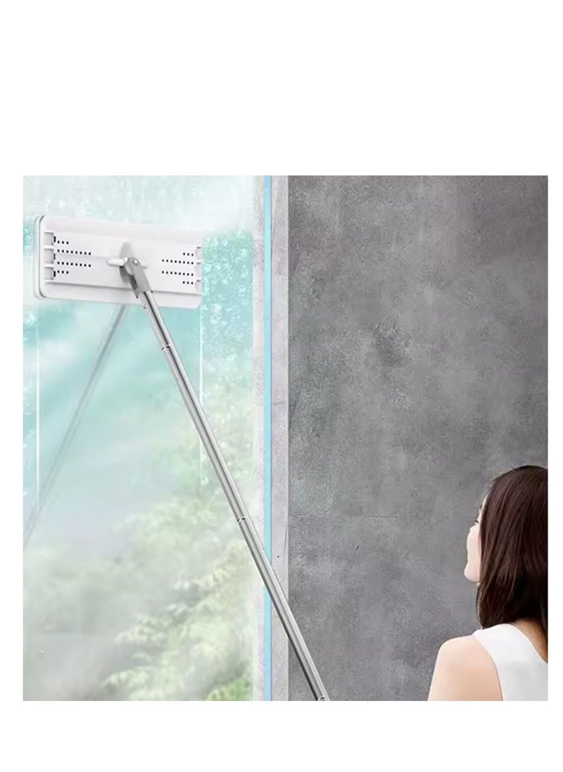 Generic - 360° Rotating Mop Wet Dry Cleaning Mop Flat Squeeze Mops with Bucket Thickened Strong Adsorption No Linting Super Stain Removing Lazy No Hand-Washing Floor Cleaning System kit with 6 Washable Microf - Image 1