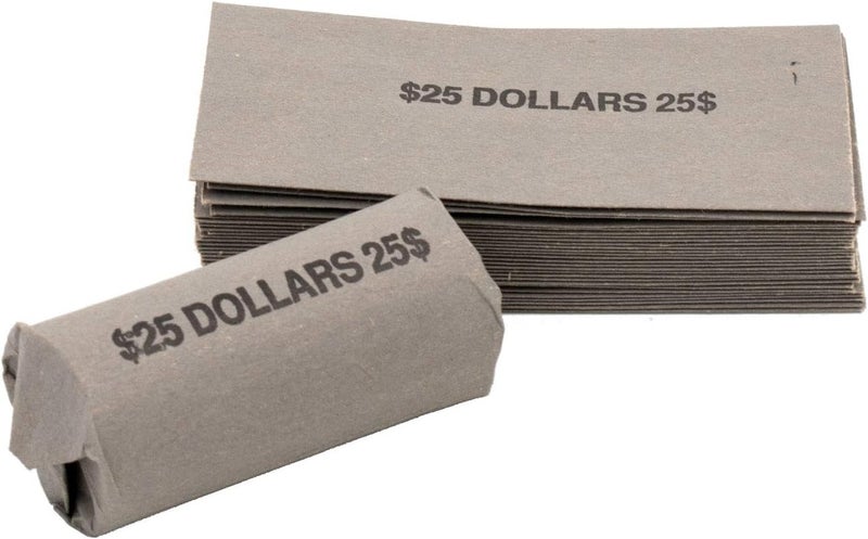 CAROUSELCHECKS Sacagawea Dollar Coin Flat Wrappers Solid Bundle of 100 - Image 1