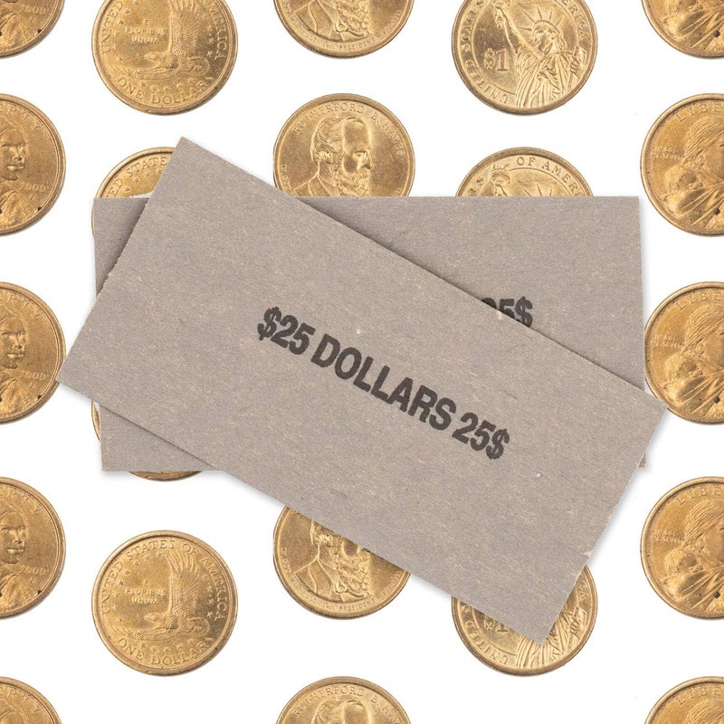 CAROUSELCHECKS Sacagawea Dollar Coin Flat Wrappers Solid Bundle of 100 - Image 4