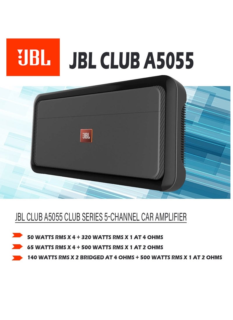 جي بي إل جي بي ال كلوب A5055-5 قنوات (50 واط × 4، 500 واط × 1) مع جهاز تحكم عن بعد في المستوى  - Image 2