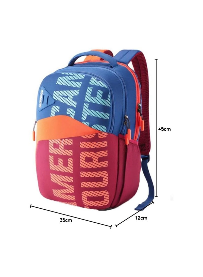 American Tourister Sest+ Polyester 2 Compartment Unisex Backpack (Blue,Frsz) (Free Size) - Image 2
