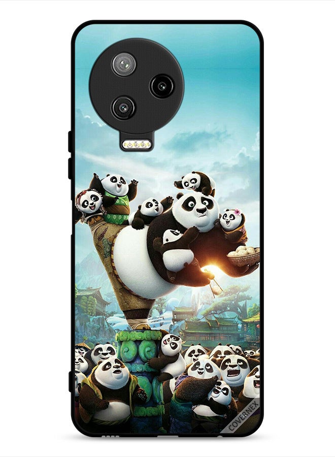 Covernex Infinix Note 12 Pro 4G Protective Case Cover Panda & Babies - Image 1