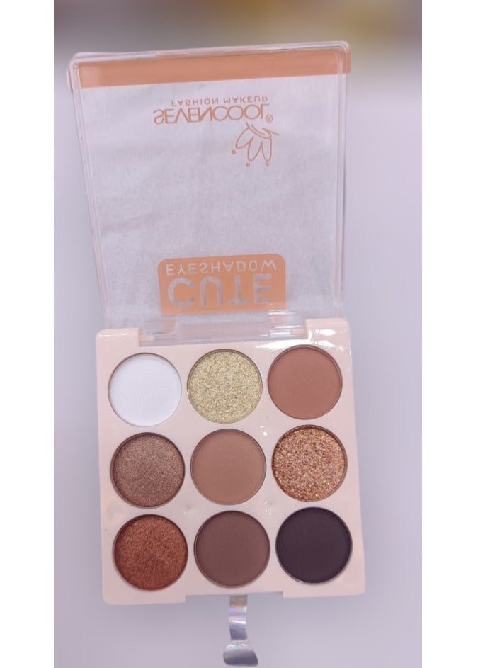Sevencool Makeup Professional 9-in-1 Blusher Palette – Blush, Highlighter, Contour, and Eye Shadow for All Skin Tones - Image 1